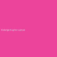 Klebrige Kupfer-Lampe
