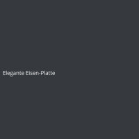 Elegante Eisen-Platte