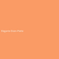 Elegante Eisen-Platte