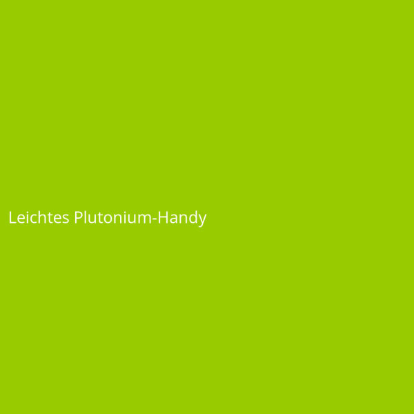 Leichtes Plutonium-Handy