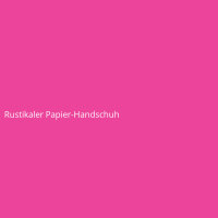 Rustikaler Papier-Handschuh