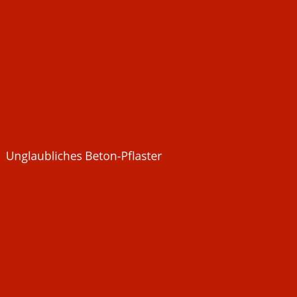 Unglaubliches Beton-Pflaster