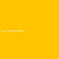 Klebriger Plastik-Mixer